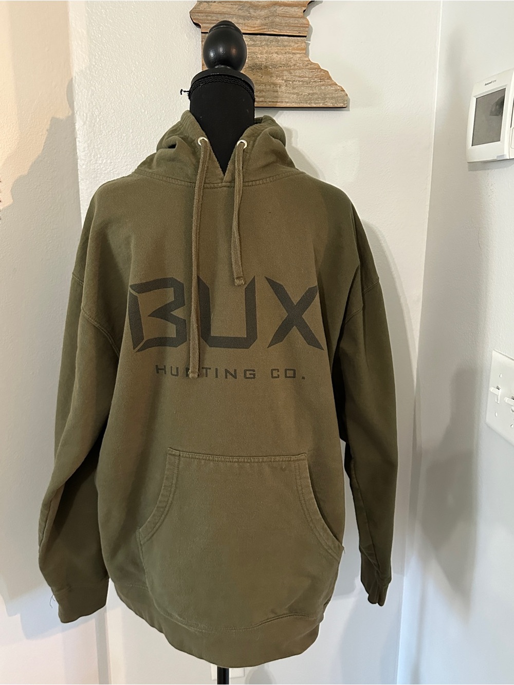 Olive Pullover Hoodie - Men's Olive Green Sweatshirt